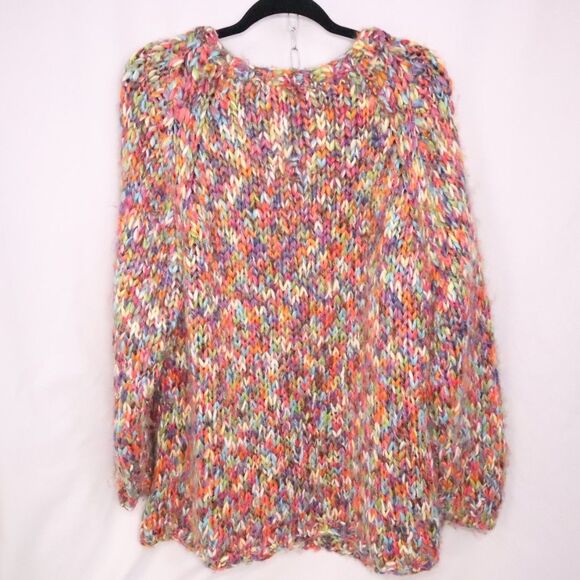 Multicolor WARM Lane Bryant Button Sweater Confetti Knit Cardigan Size 22/24 - Picture 3 of 9
